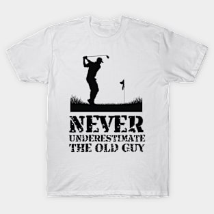 Funny Old Guy Golf New T-Shirt